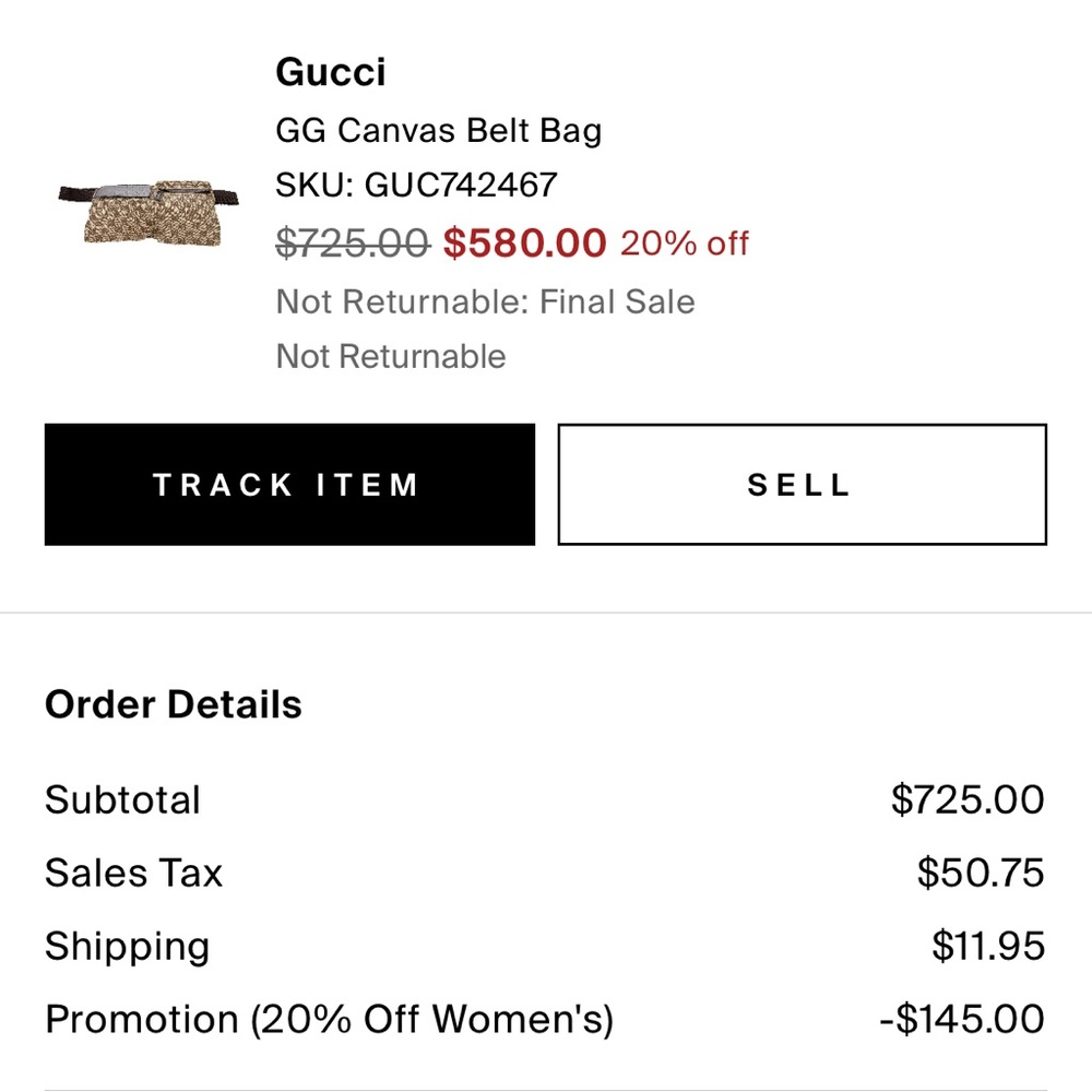 Gucci Brown Belt Bag with Iconic Design - Picture 5 of 10